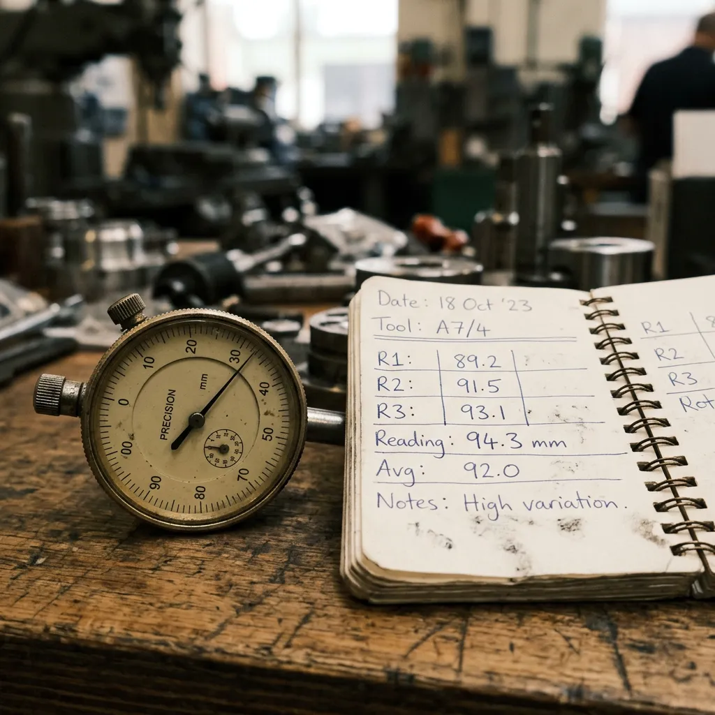 Analog precision dial gauge — accuracy measurement
